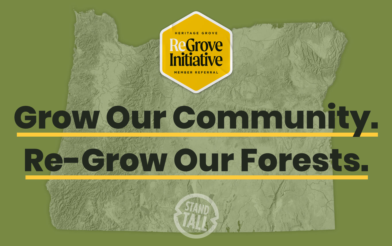 Grow our community. Re-grow our Forests.